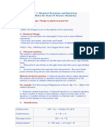 Chapter 1 Chemical Reactions and Equations