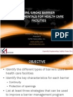 Fire/Smoke Barrier Fundamentals For Health Care Facilities