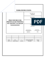 Load Test Procedure For Lifting Tackles