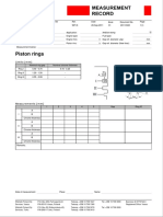 Piston Rings: Limits (MM)