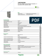 Product Datasheet: RIO Drop Adaptor Module Modicon Quantum - 2 Connectors With Redundant Cable