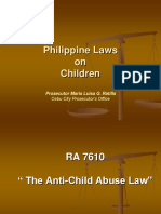 Various Laws Involving Children