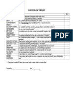 Production Audit Checklist