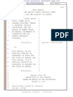 Kris Kobach Fish V Kobach Redacted Deposition