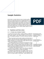 Sample Statistics: 2.1 Populations and Observations