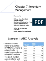 Tutorial Chapter 7 Inventory Management