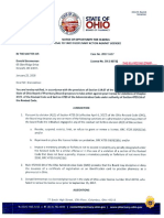 1.25.18 Ohio Board of Pharmacy Notice of Opportunity For Hearing James Lindon