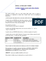 Modal Auxiliary Verbs