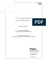 Instruction Manual AVTM246100B For Battery Ground Fault Tracer