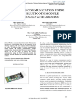 Wireless Communication Using Hc-05 Bluetooth Module Interfaced With Arduino