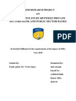 Comparative Study Between Private Sectors Bank and Public Sector Banks