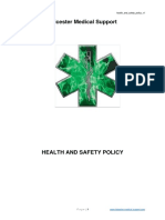 Leicester Medical Support: Health and Safety Policy Health - and - Safety - Policy - v1