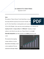 Audience Analysis of U.S. Senior Citizens: Intro