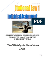 Constitutional Law 1 Individual Assignment