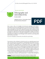 Ethnography and Intersubjectivity by Johanes Fabian