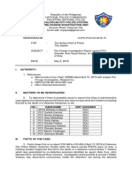 Pre Charge Investigation Report