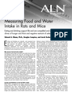 Measuring Food and Water Intake - ALN PDF