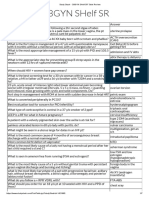 Study Stack - OBGYN SHelf SR Table Review