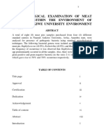 Bacteriological Examination of Meat Pie Sold Within The Environment of Nnamdi Azikiwe University Environment Awka