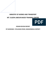 Design Review Report For Kazwama - Kyalukuza Road