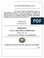 Indian of Legal Studies: Labour and Industrial Law