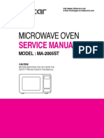 Microondas Goldstar MA-2005sv PDF