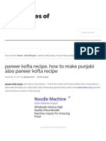 Paneer Kofta Recipe, How To Make Punjabi Aloo Paneer Kofta Recipe