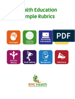 9 Health Ed Rubrics