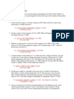 Worksheet Gases III Answers 1