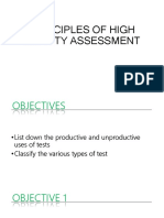 1principles of High Quality Assessment