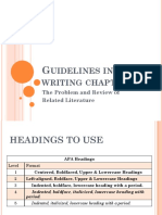 Guidelines in Writing Chapter 1