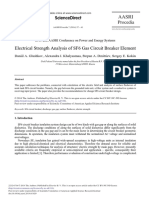 Electrical Strength Analysis of SF6 Gas Circuit Breaker Element