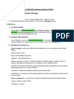 1-Contract Practice & Administration - Discussion Notes With 1999