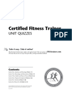 ISSA Personal Trainer Certification Course Quizzes Ninth Edition