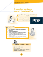 ¿Qué Necesitan Las Plantas para Crecer? (Continuación) : Antes de La Sesión