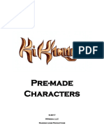 Ki Khanga Pre Made Characters