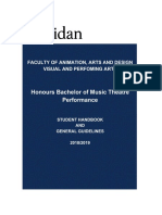 Music Theatre Student Handbook 2018 PDF