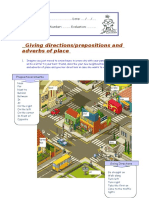 Giving Directions-Prepositions and Adverbs of Place