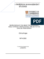 Research Papers in Management Studies: Chris Hope