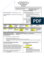 Re Lesson Plan Pre-Primary/ Primary