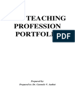 The Teacher Profession Portfolio 2