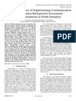 Nursing Experience of Implementing Communication Sbar (Situation Background Assessment Recommendation) at South Sumatera