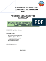 Etapas de La Metodologia de La Investigacion