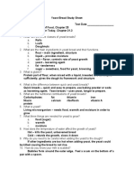 Yeast Bread Study Sheet KEY PDF