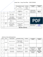 Grade 7 - Semester One - Long Term Plan - (2017/2018) : Review Activity