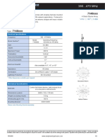 Electrical Specifications: V-Pol - 160° - 9 DBD