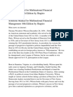 Solutions Manual For Multinational Financial Management 10th Edition by Shapiro