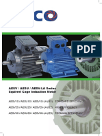 TECO AESV AESU AESV LA Series Squirrel Cage Induction Motor