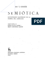 1greimas y Courtes - Semiotica - Diccionario Razonado de La Teoria Del Lenguaje