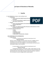 Medico Legal Aspect of Disturbance of Mentality - Sarmiento, Glieferay